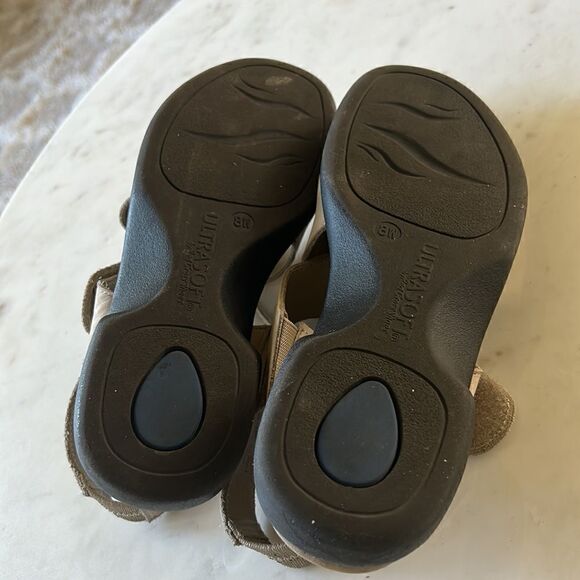 Ultrasoft Red Cross tan leather Velcro strap sandals 8W‎ - Picture 7 of 11